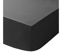 Catherine Lansfield Hometexstyle - Sábana Bajera Ajustable, Color Negro