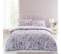 Catherine Lansfield Isadora - Juego de Funda de edredón Reversible con Fundas de Almohada, diseño Floral, Color Lila