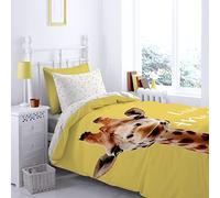Catherine Lansfield Jirafa 160 x 220 + 50 x 80 + Plain Dyed White 50 x 80 Oxford