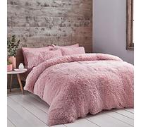 Catherine Lansfield: Juego de Funda nórdica para Cama King, Color Rosa, 3 piezas.
