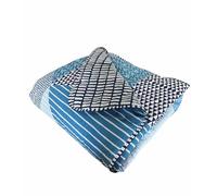 Catherine Lansfield Larsson Geo Colcha 170x220 Verde Azulado