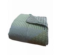 Catherine Lansfield Larsson Geo Colcha 240x220 Verde