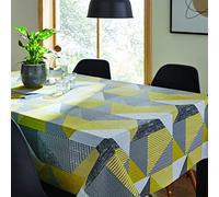Catherine Lansfield Larsson Geo KT/44750/W/T13217/OC - Mantel de algodón (137 x 178 cm), Color Ocre