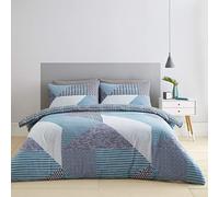 Catherine Lansfield Larsson Geo Teal Juego Funda Nórdica 240x220+65x65(2)