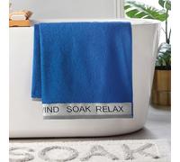 Catherine Lansfield Relax and Unwind - Juego de Toallas de 4 Piezas, Color Azul Cobalto