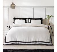 Catherine Lansfield So Soft - Juego de Funda de edredón y Fundas de Almohada para Cama de Matrimonio tamaño Super King, Color Negro