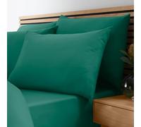 Catherine Lansfield So Soft - Sábana Bajera Ajustable tamaño King, no Necesita Planchado, Color Verde Azulado