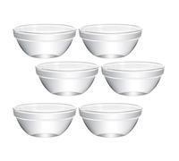 CATIEBYE Cuencos de Diseño Resistente y Fácil de Limpiar para Set de 6 para Pudín y Gelatina, Recipientes Multifunción para Postres y Uso en Panaderías