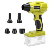 Catolsss Soplador de hojas para Ryobi 18 V, sin escobillas, 40 m/s, regulación de velocidad continua 96.000 rpm, plumero para coche, ordenador, limpiador de polvo, obras, camping (sin batería)