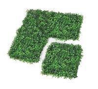CATRAL Pack 4 Losetas Boj Mahon para Jardín Vertical Pared y Balcón 25X25CM