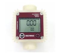 caudalímetro de líquidos, Medidor de flujo de turbina impermeable K24 Sensor de flujo de turbina electrónico for diésel, queroseno, gasolina, agua, aceite ligero(C)