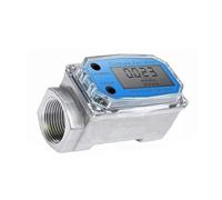 caudalímetro de líquidos, Medidor de flujo de turbinas de 1 pulgada, medidor de flujo Digital LCD, 10-100LPM, ± 1% de precisión for gasolina, queroseno, metanol y agua