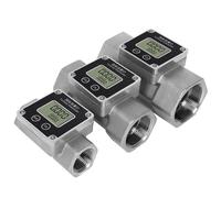 Caudalímetro digital de turbina de 10-1666 l/min for estación de líquidos. Alimentación mediante batería.(25-250L min DN40)