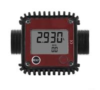 Caudalímetro digital DN25 con rosca exterior, 10 - 100 l/min, ± 1% de precisión, para aceite, agua y diésel, contador de turbinas para K24, aluminio y plástico