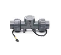 Caudalímetro Digital DN32 de PVC, RS485 Modbus RTU, en Línea, Montado en Tubería, con Pantalla LCD, para Riego de Agua y Aguas Residuales