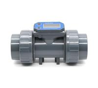 Caudalímetro electrónico de PVC adecuado para medición precisa de líquidos en sistemas de riego y purificación de agua con metanol