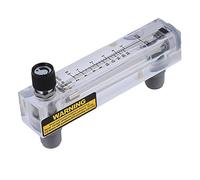 Caudalímetro líquido, LZM-15T Medidor de flujo de agua ajustable tipo panel con válvula de control, 0.5-5 GPM y 2-18 LPM (rosca externa de 1/2 pulgada, rosca interna de 1/4 pulgadas)