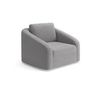 CAVADORE Jawa - Sillón tapizado para salón (116 x 88 x 104 cm, Microfibra), Color Gris