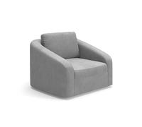 CAVADORE Jawa - Sillón tapizado para salón (116 x 88 x 104 cm, Tejido Plano), Color Gris