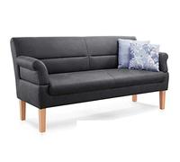 CAVADORE Kira Sofás Tela Taurus Gris Negro 196x94x81 cm