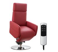 CAVADORE Sillón de TV Cobra con 2 Motores eléctricos y Ayuda para levantarse/Sillón eléctrico Ajustable con Mando a Distancia/función de Relax/hasta 130 kg/L: 71 x 112 x 82 / Piel auténtica