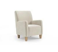CAVADORE Vida - Sillón tapizado (74 x 93 x 81 cm, Microfibra), Color Blanco