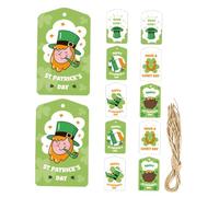 CAXUSD 12 Etiquetas con Nombres de Tréboles Decoraciones para El Día de San Patricio Pegatinas Navideñas para Festivales Irlandeses Etiquetas Festivas para Manualidades