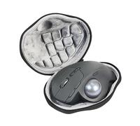 CAXUSD Estuche Protector para Ratón Inalámbrico Ergonómico, Bolsa de Transporte Resistente a Golpes y Caídas, Compatible con Ratones Ergonómicos, Negro, Portátil para Viaje y Hogar