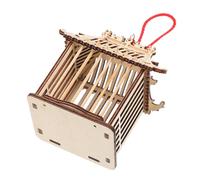 CAXUSD Jaula de Plástico Marrón Práctica y Conveniente, Cesta de Almacenamiento Duradera Adecuado para Transportar Grillos y Pequeños Insectos