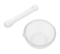 CAXUSD Mortero para molinillo de vidrio, 1 set, 60 ml, base engrosada, fácil molienda, para cocina y laboratorio científico Reutilizable