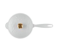 Cazo con Tapa de Hierro Fundido 22 cm - Edición Limitada Holly de Le Creuset para Cocinar y Servir con Estilo, Ideal para Salsas, Salteados y Guisos