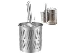 Cazo para Hielo con Soporte,Cucharón acero inoxidable con soporte - Cuchara de Hielo para Congelador | Adecuado para Cubo de Bebidas, Cocina, Frigorífico, Hogar, Bar, Camping, Bodas, Jardín, Exterio