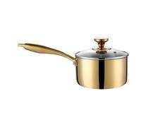 Cazo Para Salsas Con Tapa | Utensilio De Cocina Acero Inoxidable Con Mango De 16 Centímetros,Olla Pequeña con Tapa - Para Camping Picnic Jardín Patio Exterior Aire Libre Restaurante Cocina Hogar