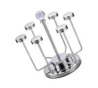 CAZSTYK Soporte de exhibición de tazas y joyas de acero inoxidable con base estable para el hogar estante de acero inoxidable