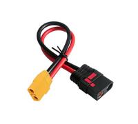 CAZSTYK XT90 a QS8 - Adaptadores de corriente convertidores de cable de PVC y textura de cobre, ideal para generadores solares, conexión estable, cable de carga de batería