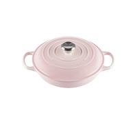 Le Creuset Cazuela baja Signature hierro fundido 26 cm 2,2 L Shell Pink
