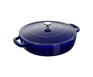 CAZUELA CHISTERA, REDONDA, 24 CM STAUB Azul Oscuro