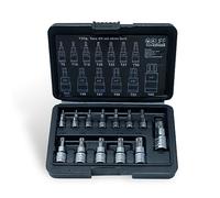 CCLIFE 13pcs Juego de Llaves de Vaso Torx T8-T60, Acero S2, Ideal para Talleres y Automoción