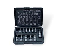 CCLIFE 13pcs Juego de Llaves de Vaso Torx T8H-T60H, S2 Acero de Aleación, para Automoción y Reparación