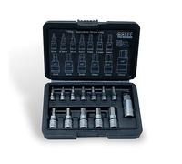 CCLIFE 13pcs Juego de Llaves Hexagonales Métricas 2mm-14mm, S2 Acero de Aleación, para Llave Dinamométrica y Taladro