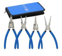 CCLIFE, juego de 4 pinzas para anillos de retención de 150 mm, incluye pinzas para anillos de retención, pinzas de seguridad, longitud de 150 mm