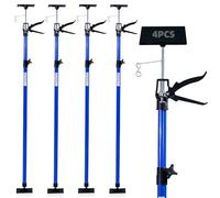 CCLIFE 4 piezas Puntales Techo Puntal Telescópico Soporte Techo Soporte Telescópico Extensible de 115-290 cm Carga hasta 30 kg Tensores de Puertas para Construcción Obras