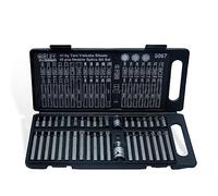 CCLIFE 40pcs Juego de tuercas Torx XZN Juego de vasos hexagonales internos multidientes y juego de puntas T20-T55 M5-M12 H4-H12 CRV