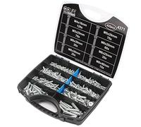CCLIFE 425tlg: Juego de tornillos, tornillos para madera con cabeza avellanada DIN 965, acero galvanizado, con cabeza plana, tamaños M4, M5, M6, M8