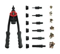 CCLIFE Juego de alicates para remaches M3, M4, M5, M6, M8, M10, incluye 60 tuercas de remache, alicates ergonómicos, herramientas para metal, coche o taller
