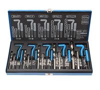 CCLIFE Juego de Reparación de Roscas Kit Helicoil 131 Piezas M5 M6 M8 M10 M12