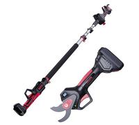 CCLIFE Juego de tijeras de podar con batería 2 en 1 con barra telescópica de 2 m, hasta 40 mm de diámetro de corte, compatible con Makita 18 V/20 V (sin batería)