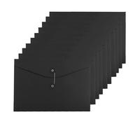 Ccomage 1 sobres de papel kraft A4, carpetas de archivos, bolsillos reutilizables para proyectos, organizador de documentos, bolsa tipo cartera con cierre de cordón y botón, organizador de archivos pa