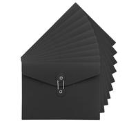 Ccomage 10 carpetas A5 para documentos, sobres de papel, cartera con cierre de cuerda y botón, bolsa de papeleo para proyectos, bolsa organizadora, sin expansión, para oficina, escuela, negocios