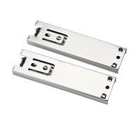 CCYLEZ 2 Mini Guías para Cajones para una Extensión Completa y Suave de Gabinetes y Guardarropas de Cocina, Construcción de Acero de 5 "